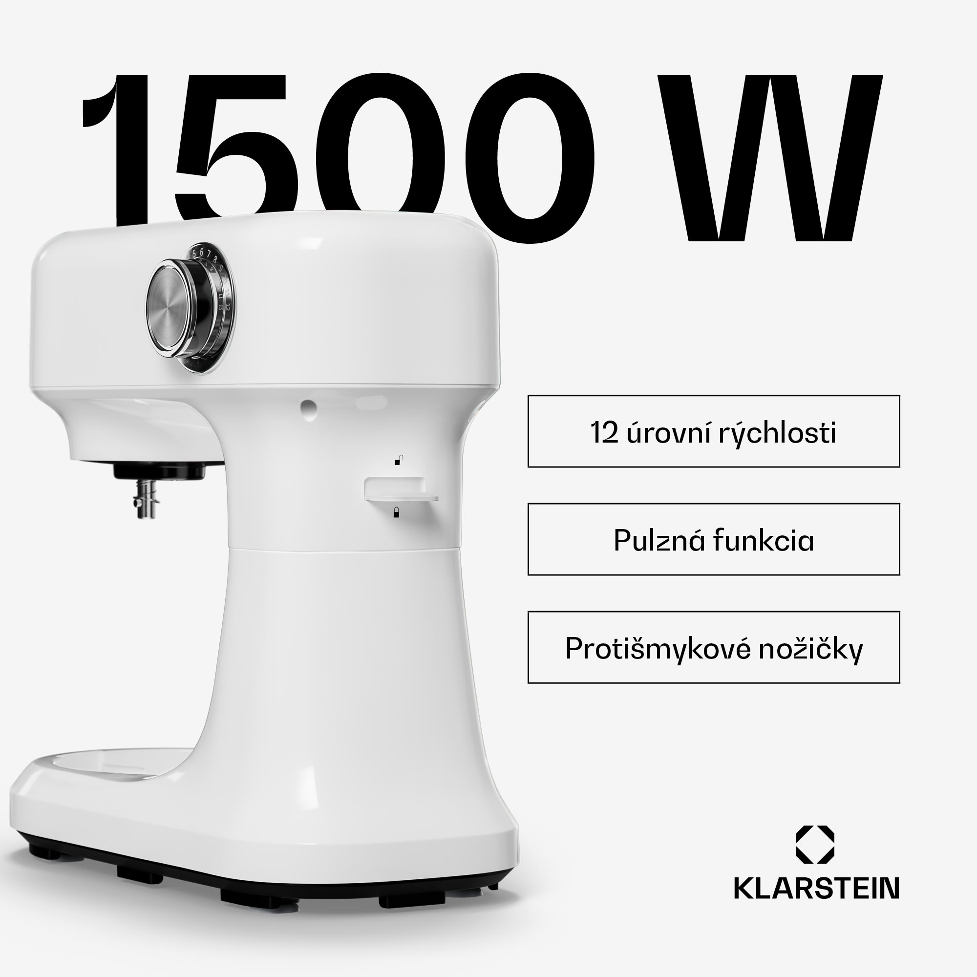 Klarstein Bella Evo kuchynský robot | Planetárny miešací systém | 3 miešacie nadstavce | 1500 W | 5 l – Obrázok 3