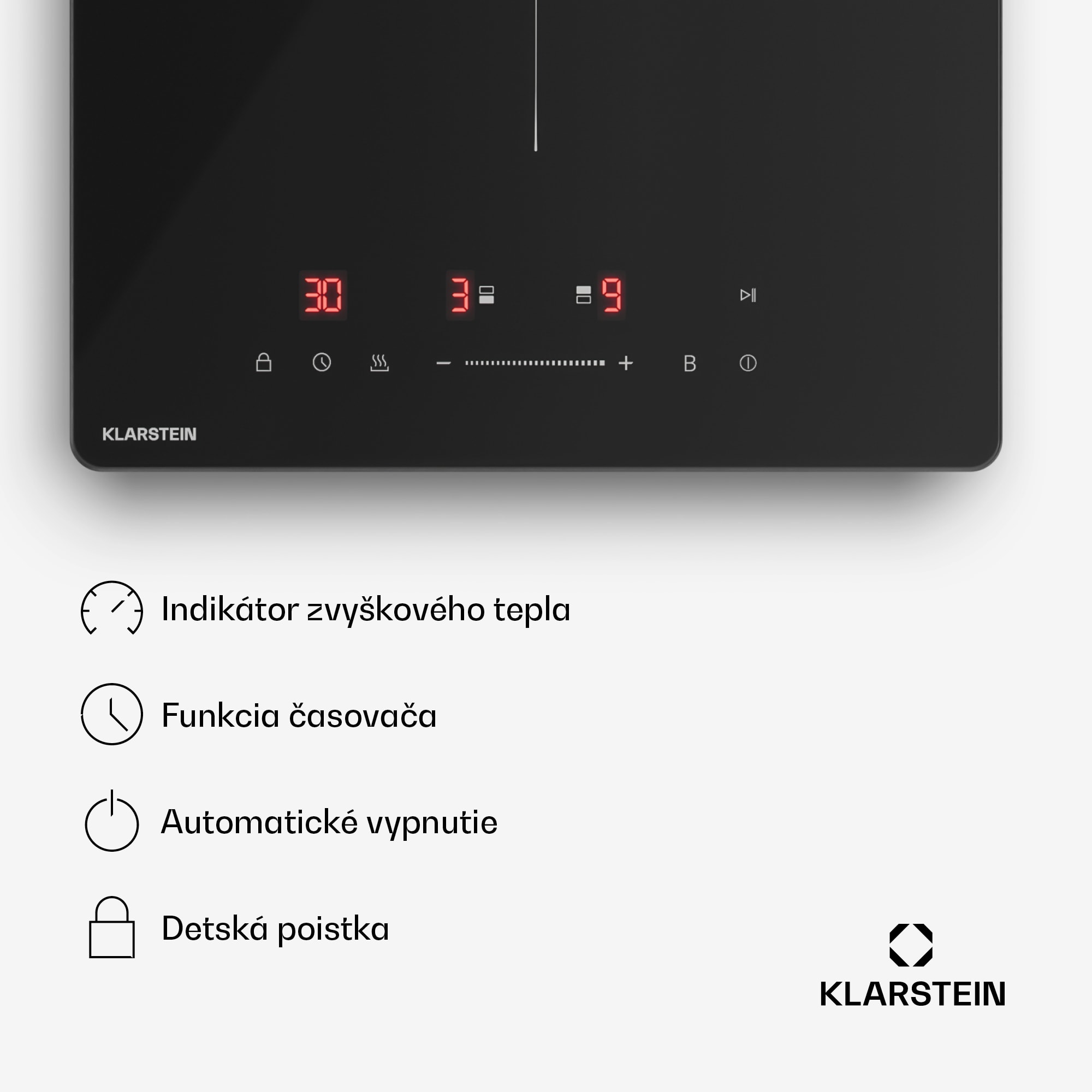 Klarstein PowerGlide indukčná varná doska | Moderná, kompaktná a výkonná | 2 varné zóny | 3500 W | 30 cm – Obrázok 4