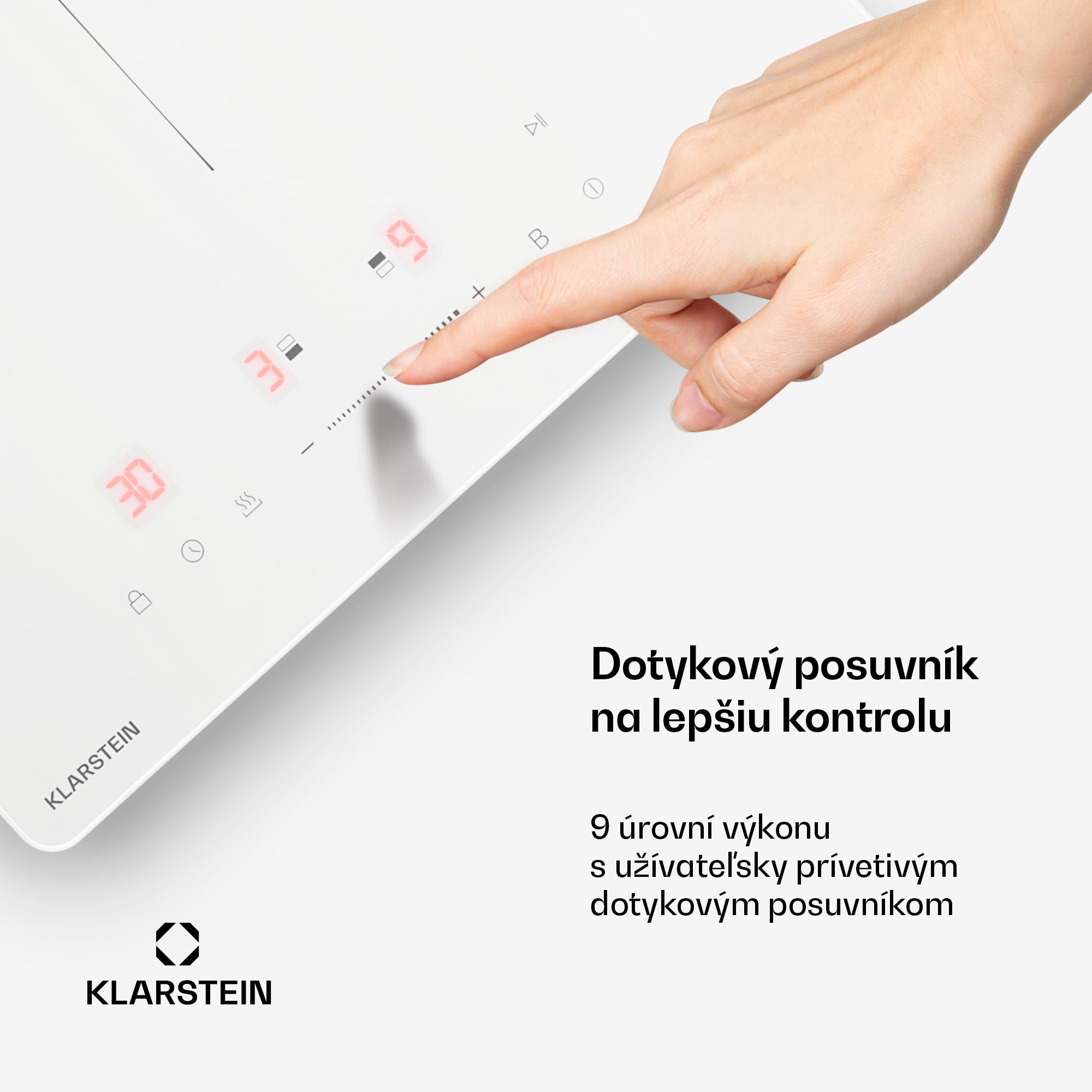 Klarstein PowerGlide indukčná varná doska | Moderná, kompaktná a výkonná | 2 varné zóny | 3500 W | 30 cm – Obrázok 3