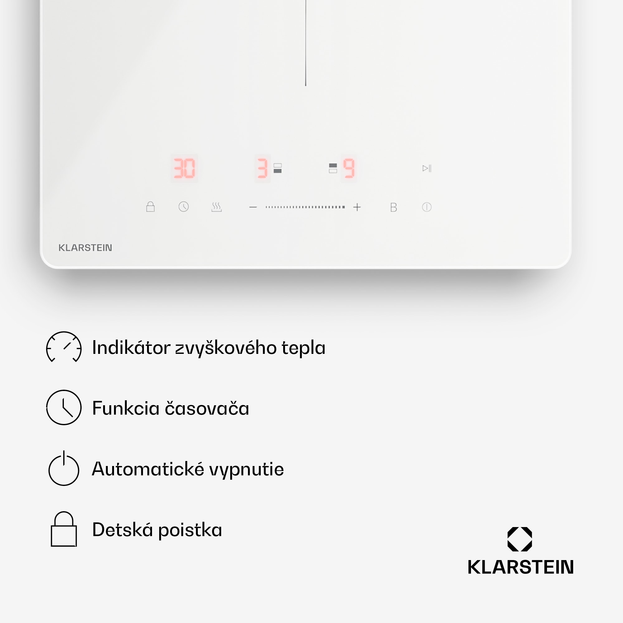 Klarstein PowerGlide indukčná varná doska | Moderná, kompaktná a výkonná | 2 varné zóny | 3500 W | 30 cm – Obrázok 4