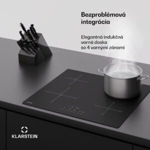 Klarstein PowerGlide indukčná varná doska | Odolná proti poškriabaniu | 4 varné zóny | 7400 W | 60 cm