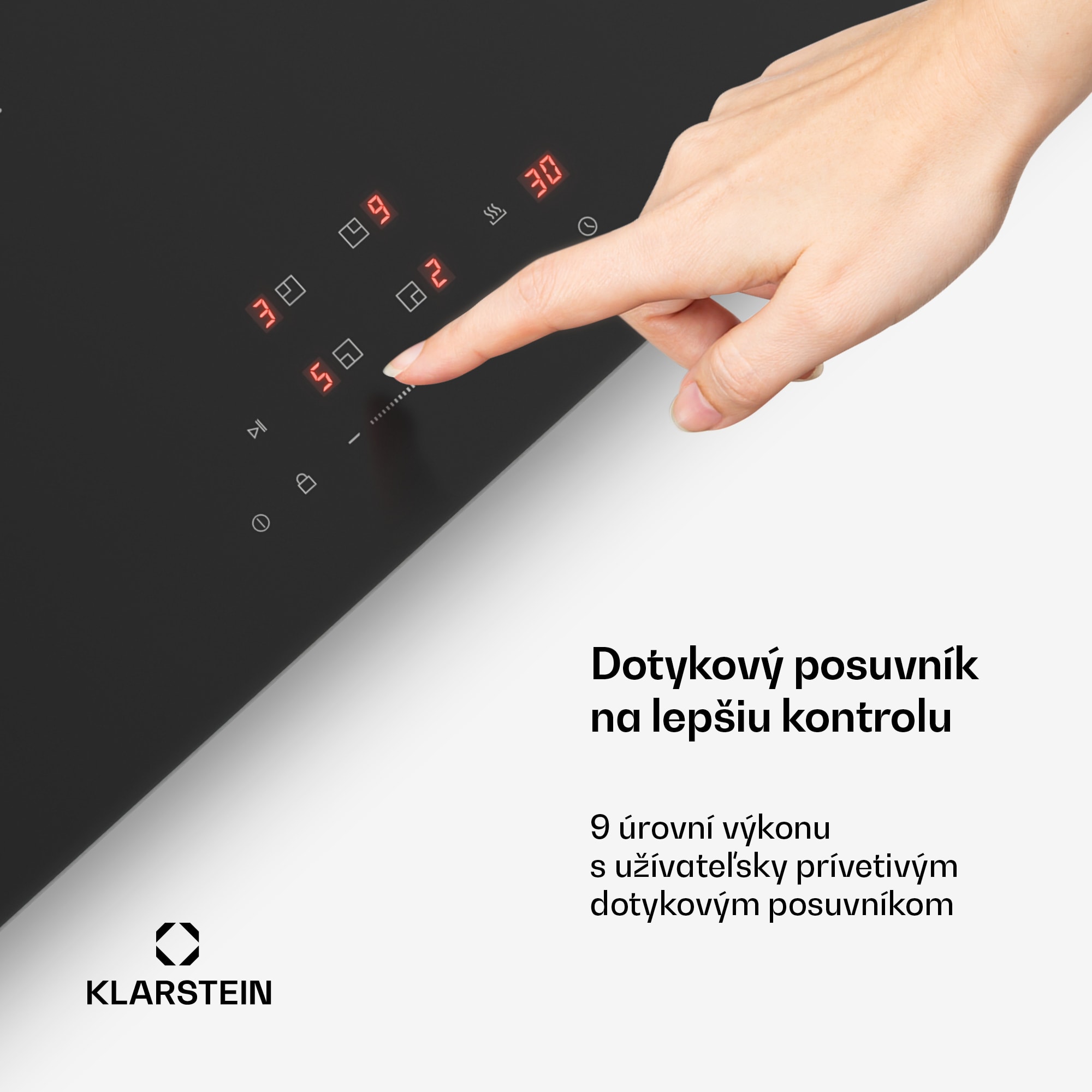 Klarstein PowerGlide indukčná varná doska | Odolná proti poškriabaniu | 4 varné zóny | 7400 W | 60 cm – Obrázok 4