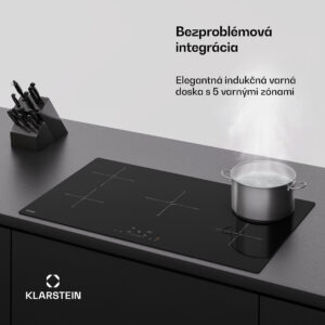 Klarstein PowerGlide indukčná varná doska | Moderná a výkonná | 5 varných zón | 9800 W | 90 cm