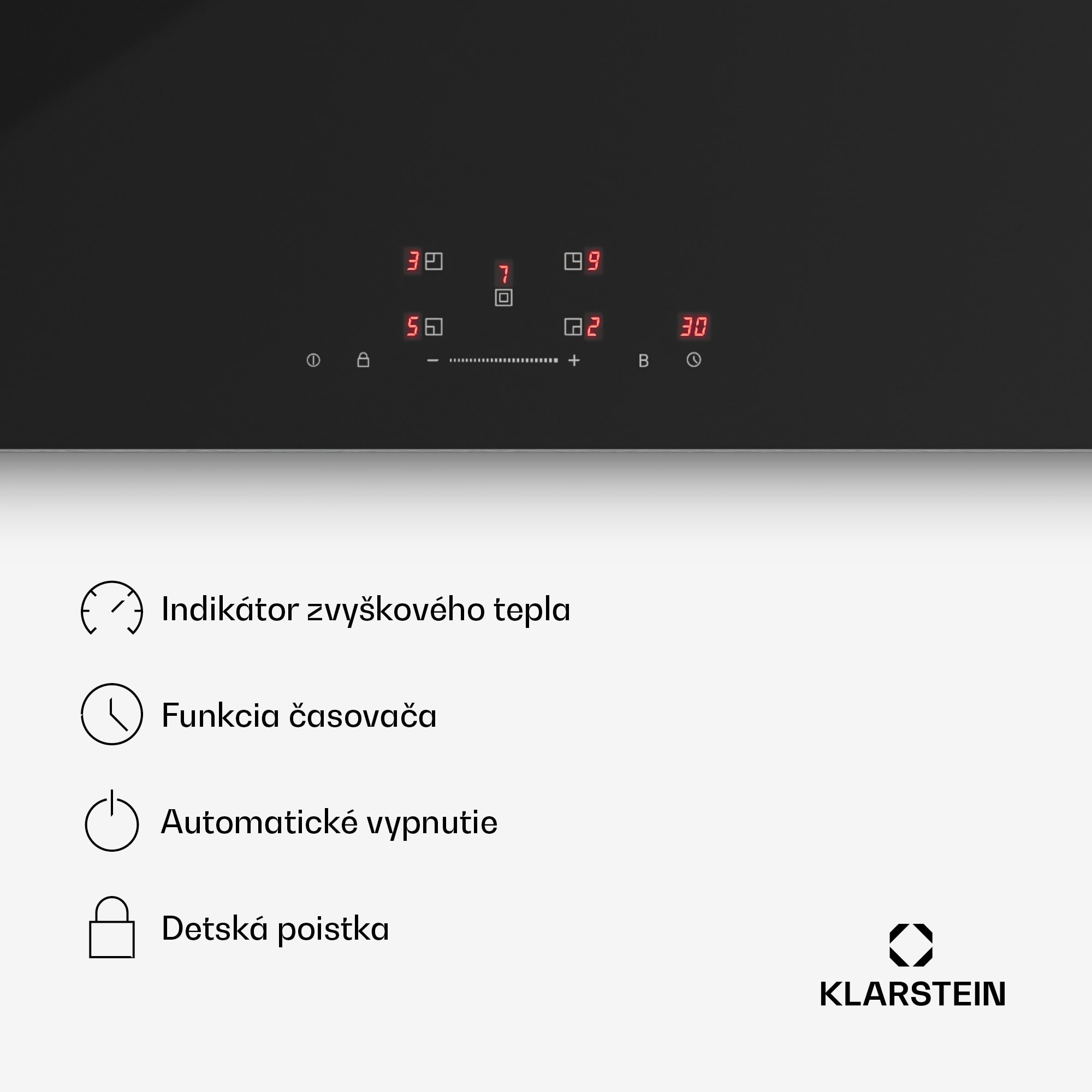 Klarstein PowerGlide indukčná varná doska | Moderná a výkonná | 5 varných zón | 9800 W | 90 cm – Obrázok 4