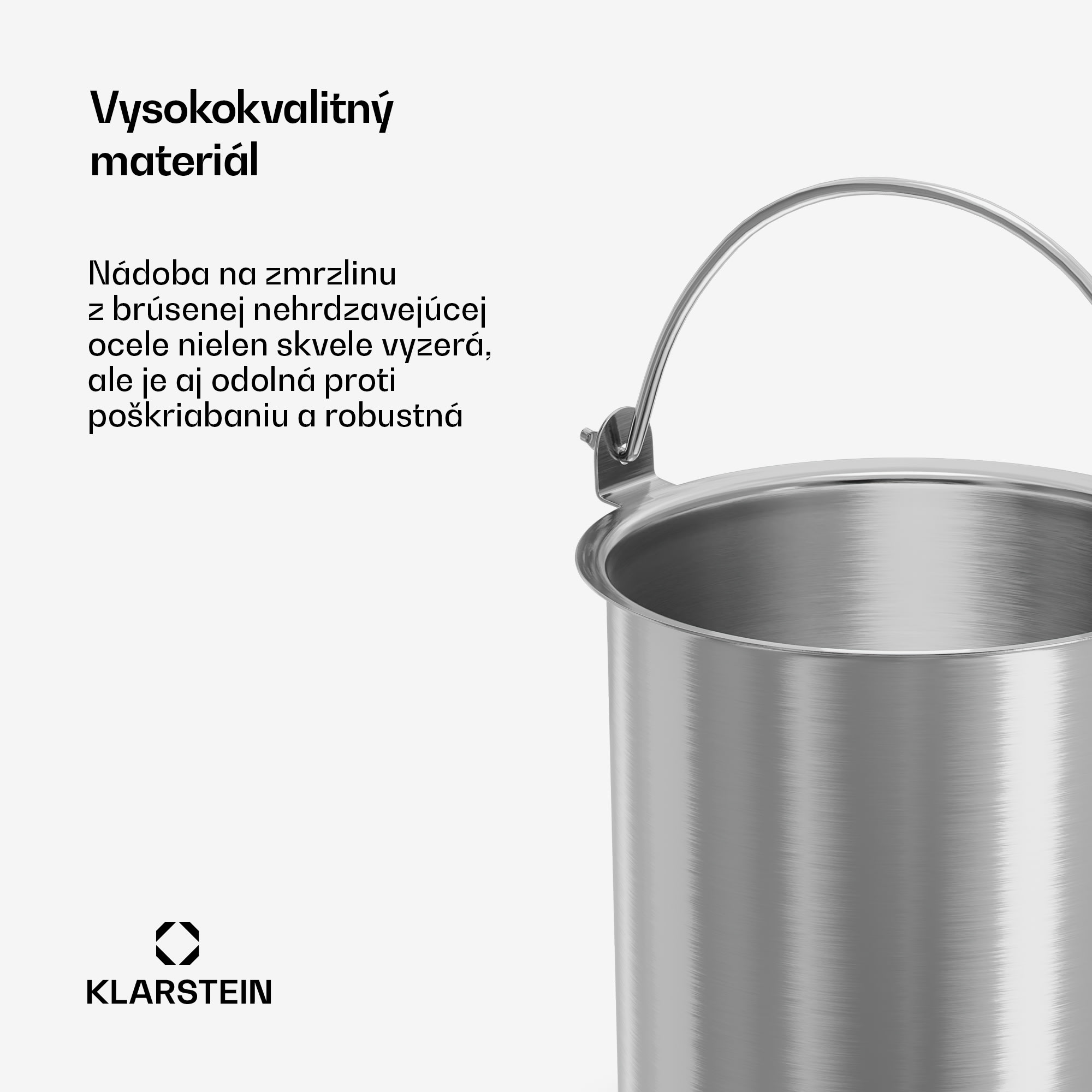 Klarstein FrostFusion nádoba na ľad | 1 liter | nehrdzavejúca oceľ | odolná proti korózii | odolná proti poškriabaniu | vhodná do umývačky riadu – Obrázok 4
