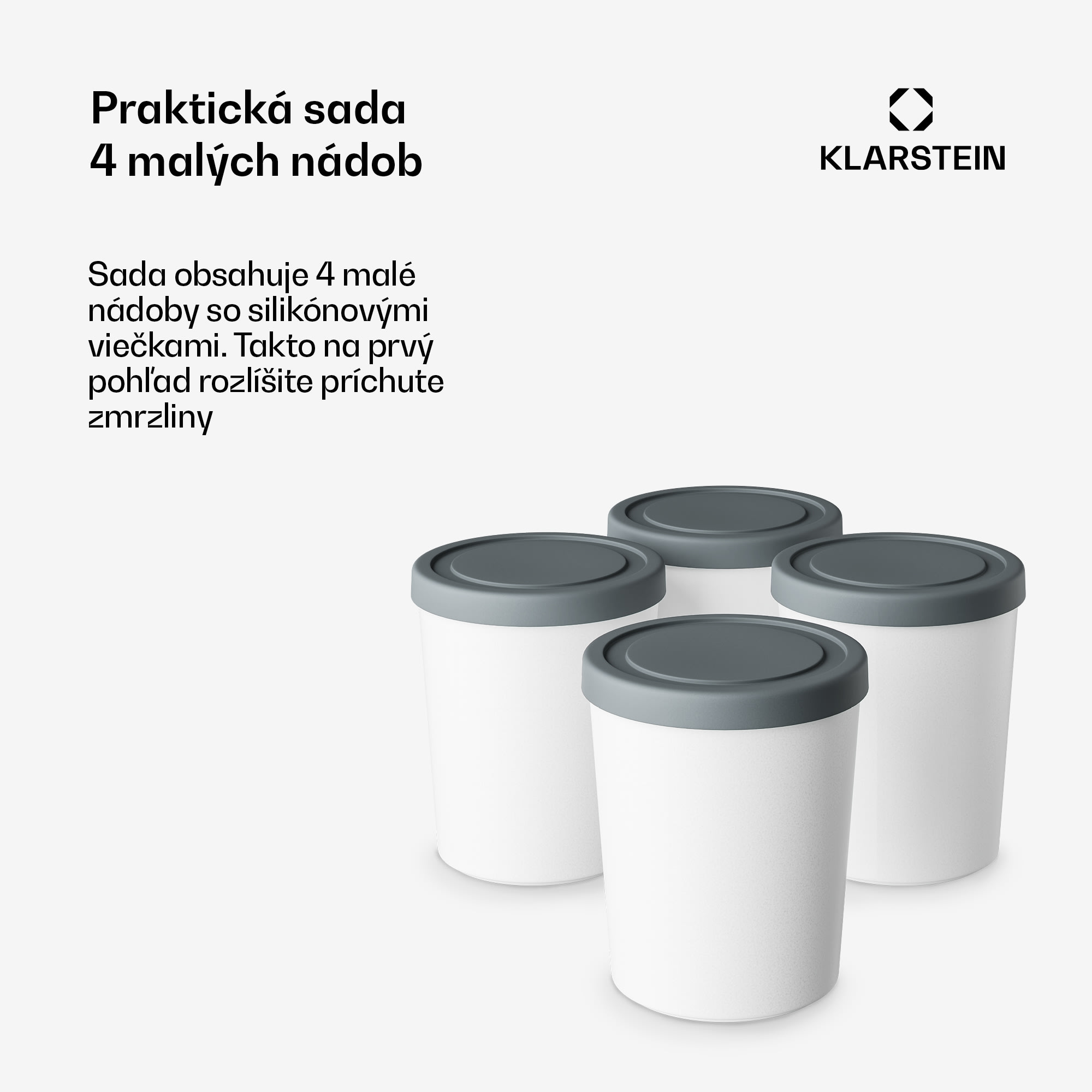 Klarstein Súprava na ľadové nádoby | 180 ml | Plast | Vhodné do umývačky riadu