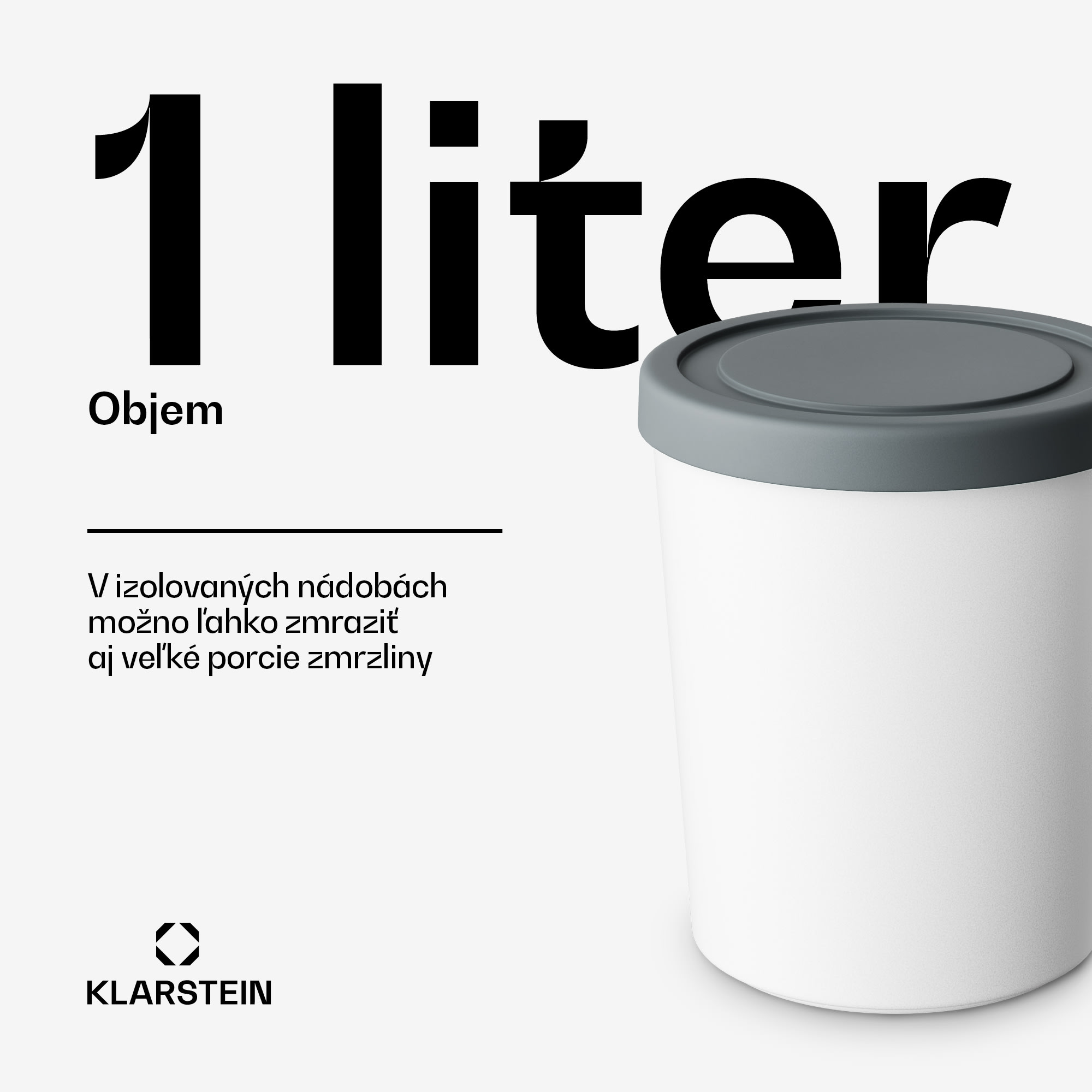 Klarstein Súprava na ľad | 1 liter | plast | vhodné do umývačky riadu – Obrázok 3