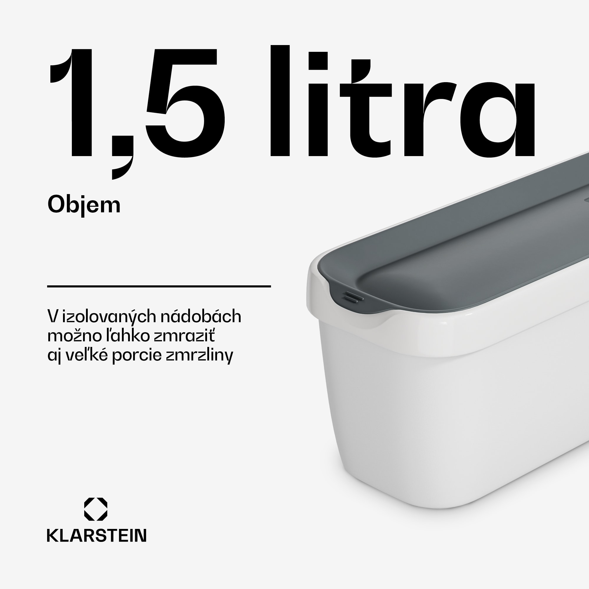 Klarstein Sada nádoby na ľad | 1,5 litra | plast | vhodné do umývačky riadu – Obrázok 3