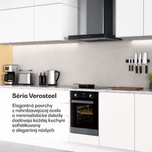 Klarstein Verosteel vstavaná rúra | 45 cm | 49 l | Energetická trieda A | 2000 W | Čierna