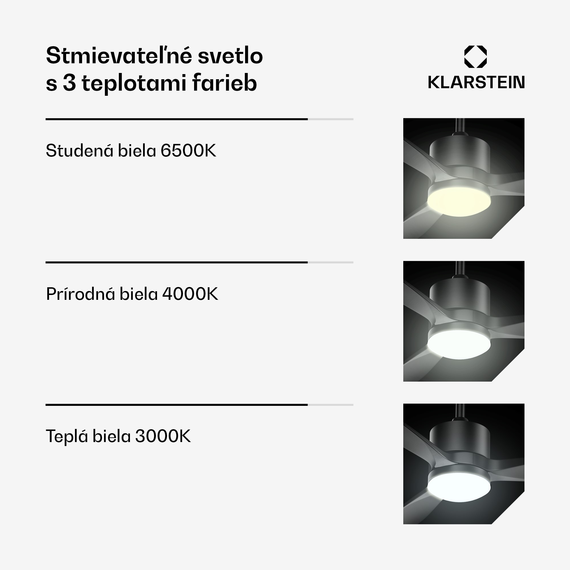 Klarstein SkyBreeze inteligentný stropný ventilátor so svetlom | 132 cm | 27 W | Tichý | LED | Drevo – Obrázok 2