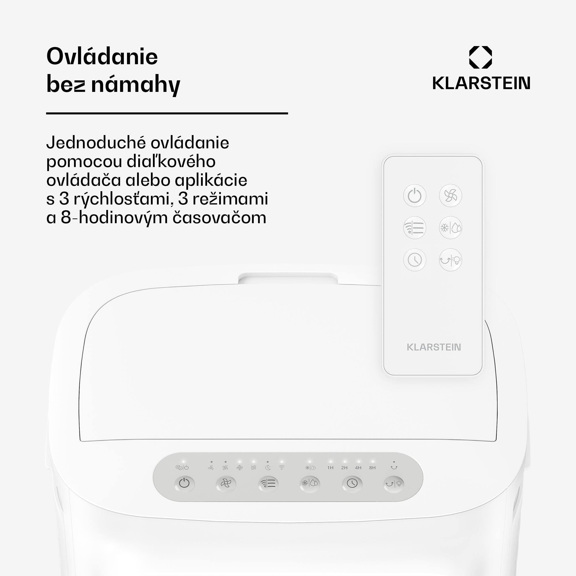 Klarstein Breezcube inteligentný chladič vzduchu s vodným chladením | 340 m³/h | 10 l | 30 m² | 3 režimy | 50 W – Obrázok 3