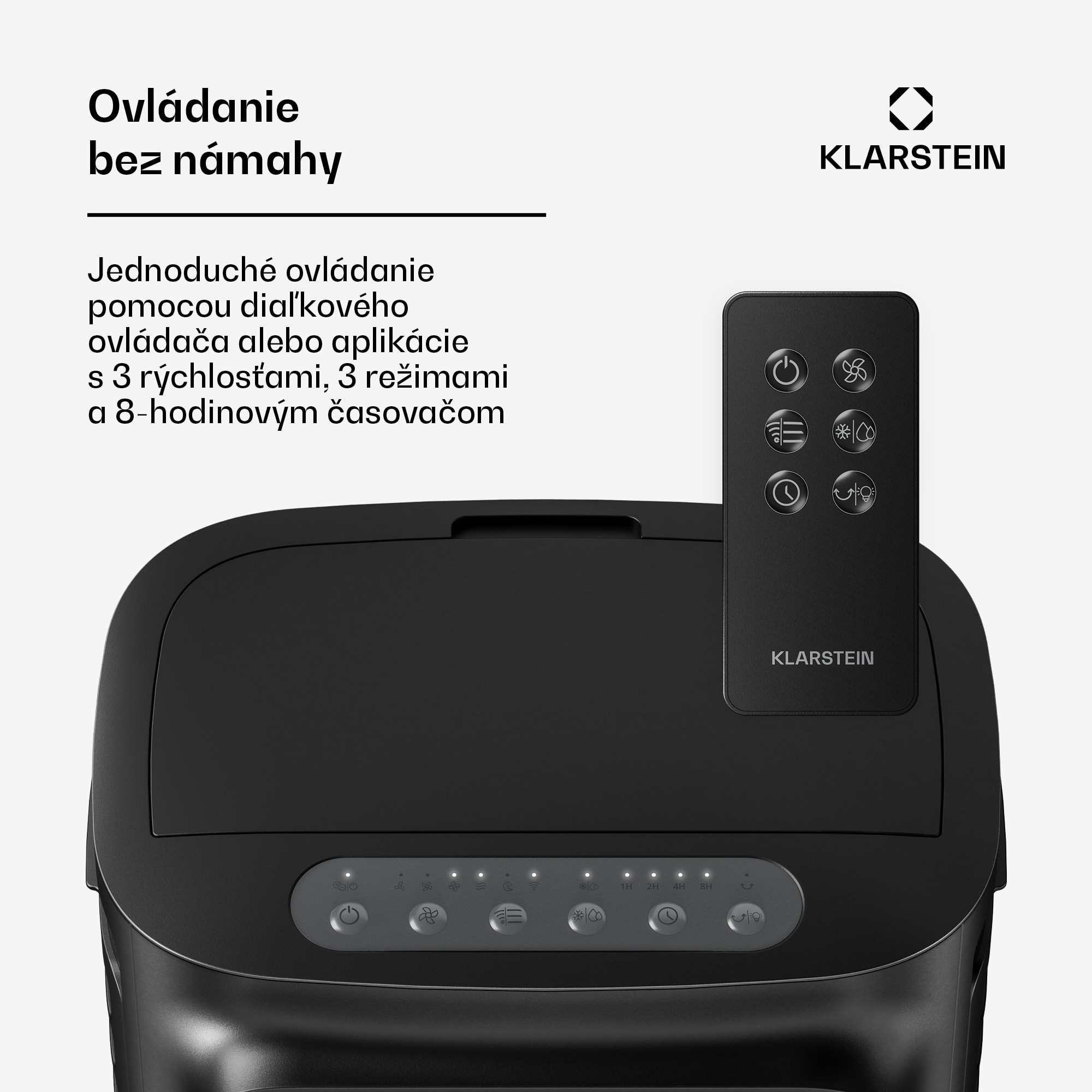 Klarstein Breezcube inteligentný chladič vzduchu s vodným chladením | 340 m³/h | 10 l | 30 m² | 3 režimy | 50 W – Obrázok 3