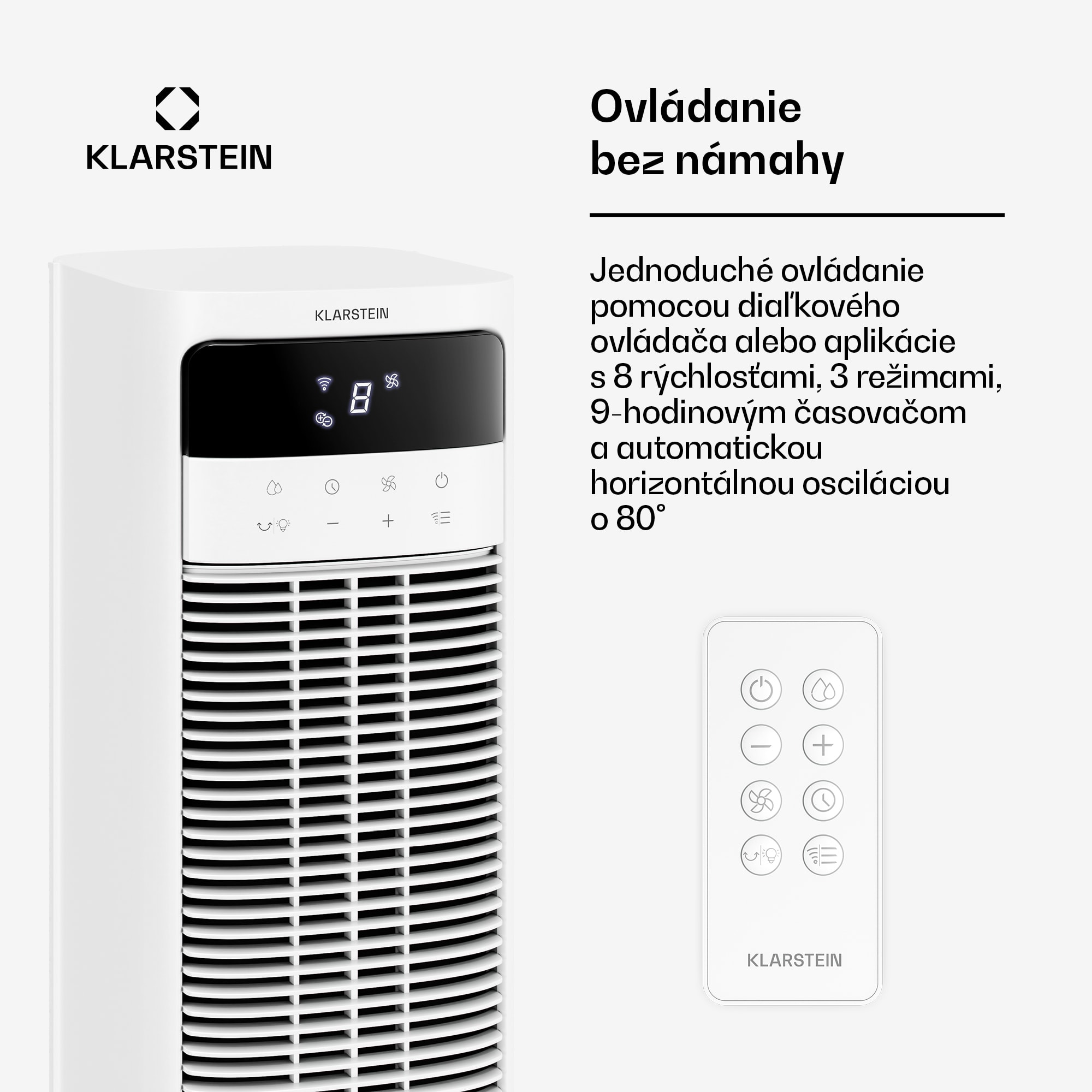 Klarstein Mistral inteligentný chladič vzduchu s vodným chladením | 365 m³/h | 4 l | 35 m² | 3 režimy | 36 W – Obrázok 3