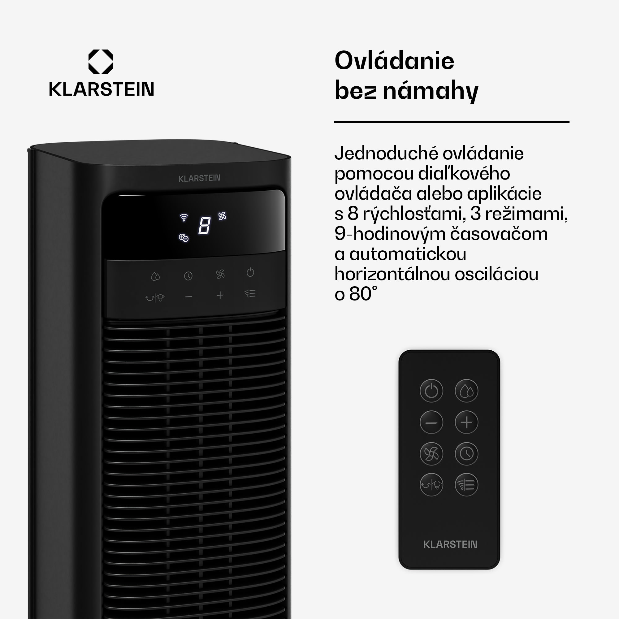 Klarstein Mistral inteligentný ochladzovač vzduchu s vodným chladením | 365 m³/h | 4 l | 35 m² | 3 režimy | 36 W – Obrázok 3