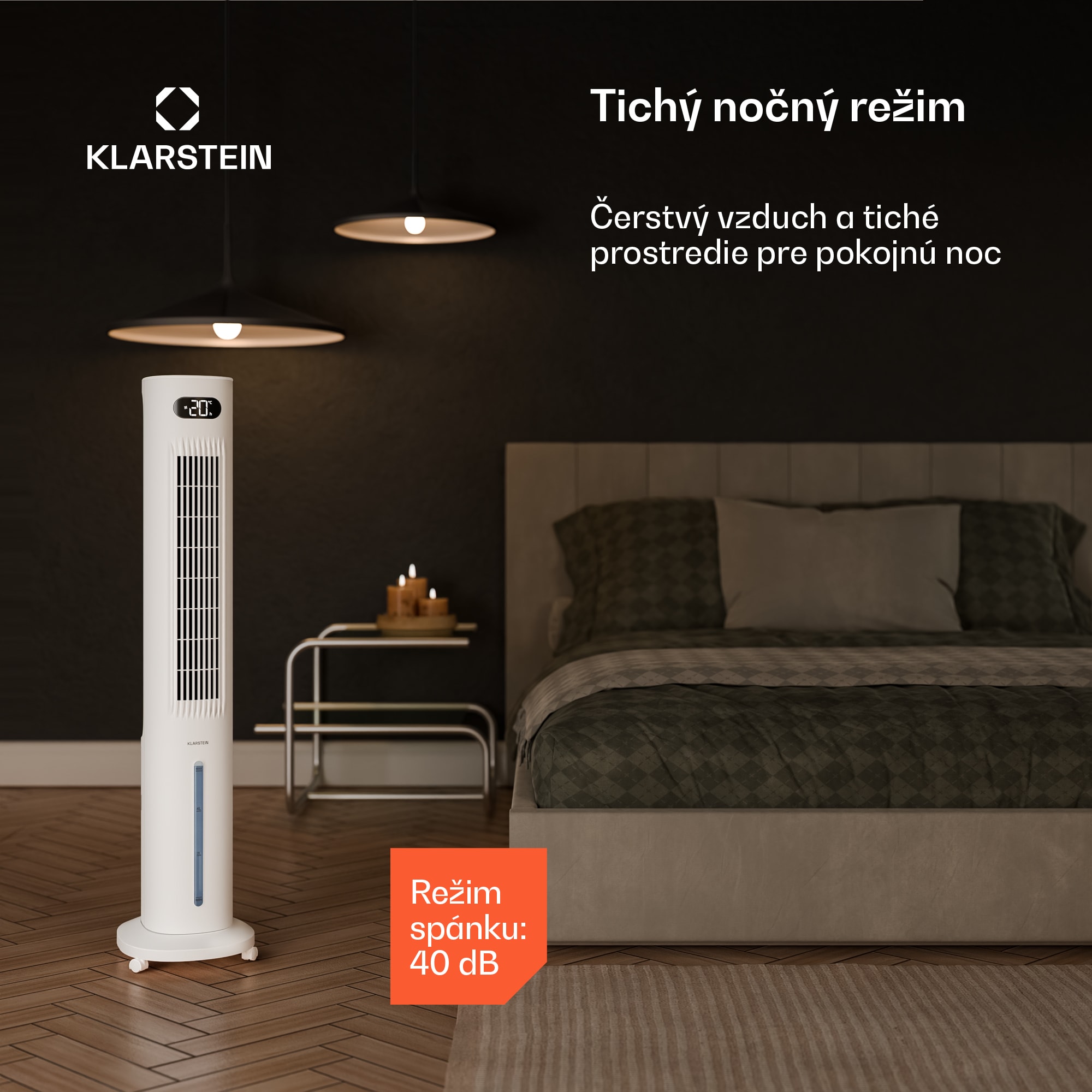Klarstein Polar Smarter vzduchový chladič s vodným chladením | 300 m³/h | 5 l | 30 m² | 3 režimy | 75 W – Obrázok 2