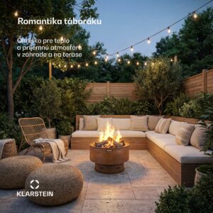 Blumfeldt Pompeji ohnisková misa s grilom | iskrochranná | stabilná | robustná | 60 cm