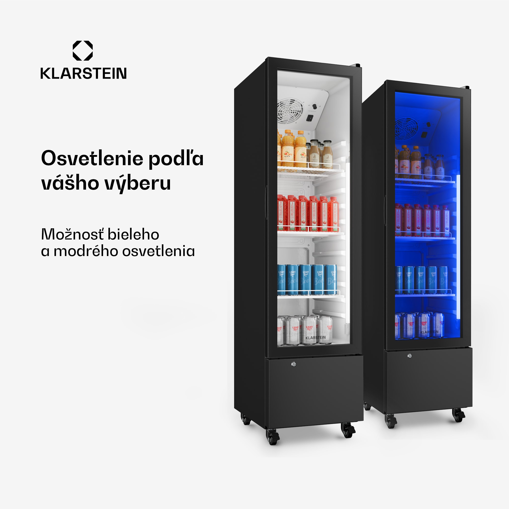Klarstein GrandCooler Gastro chladiaci nápojový sklad | 163,5 x 43 cm | LED vnútorné osvetlenie | Čierny – Obrázok 3