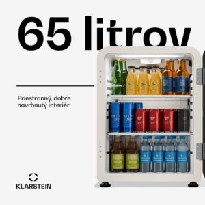 Klarstein Audrey Evo chladič nápojov | 64 x 47,5 cm | LED vnútorné osvetlenie | 85 W | 42 dB