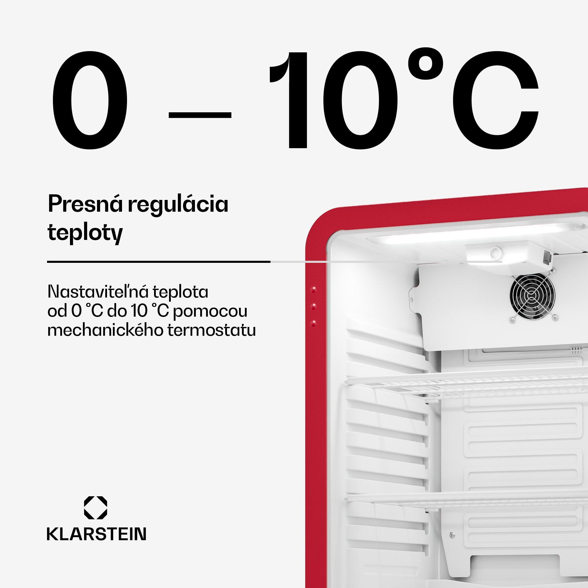 Klarstein Audrey Evo chladič nápojov | 74 x 38 cm | LED vnútorné osvetlenie | 95 W | 42 dB – Obrázok 3