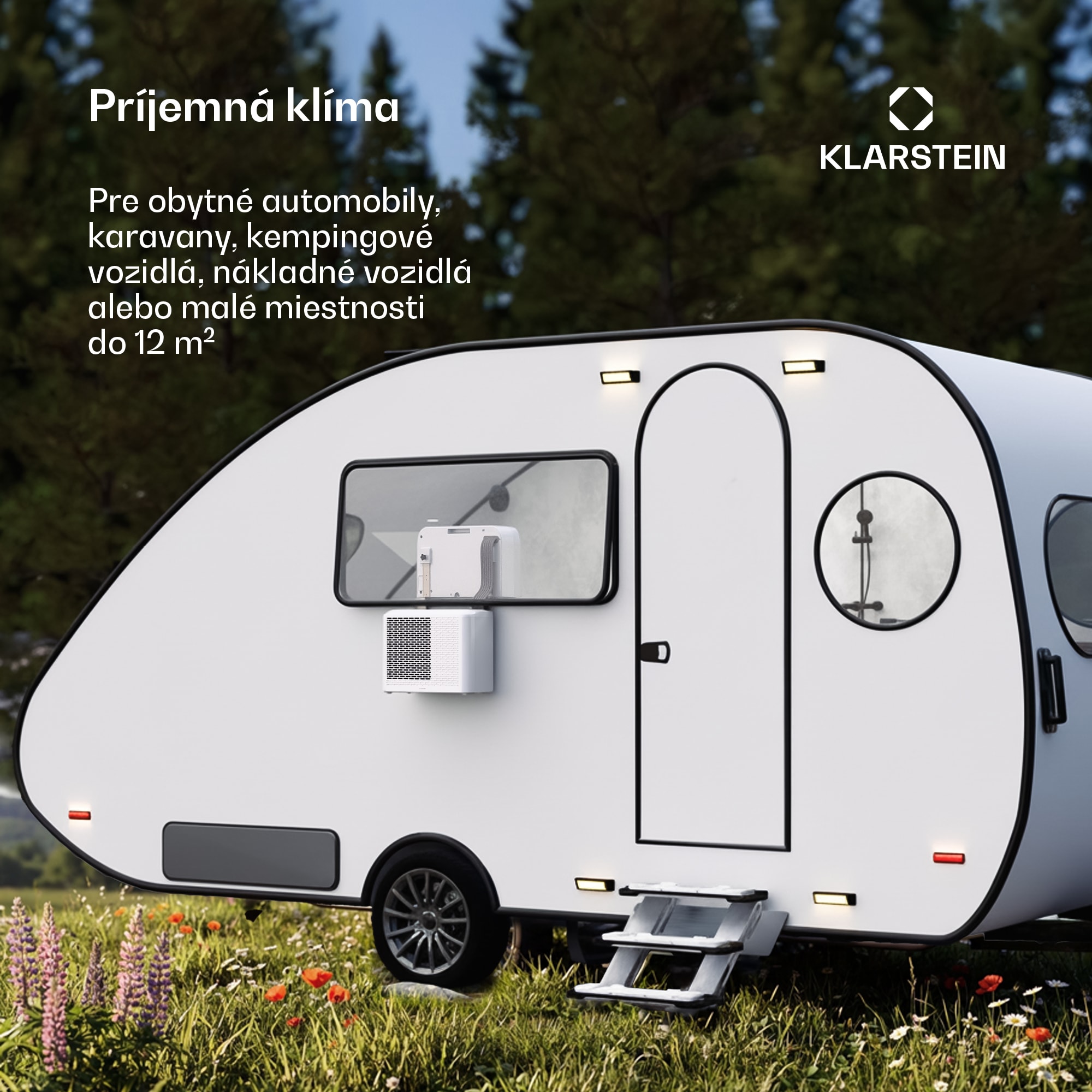 Klarstein Chillavan mobilná klimatizácia pre obytné vozidlá | 5000 BTU | 33 cm | 12,2 m² | Trieda energetickej účinnosti A