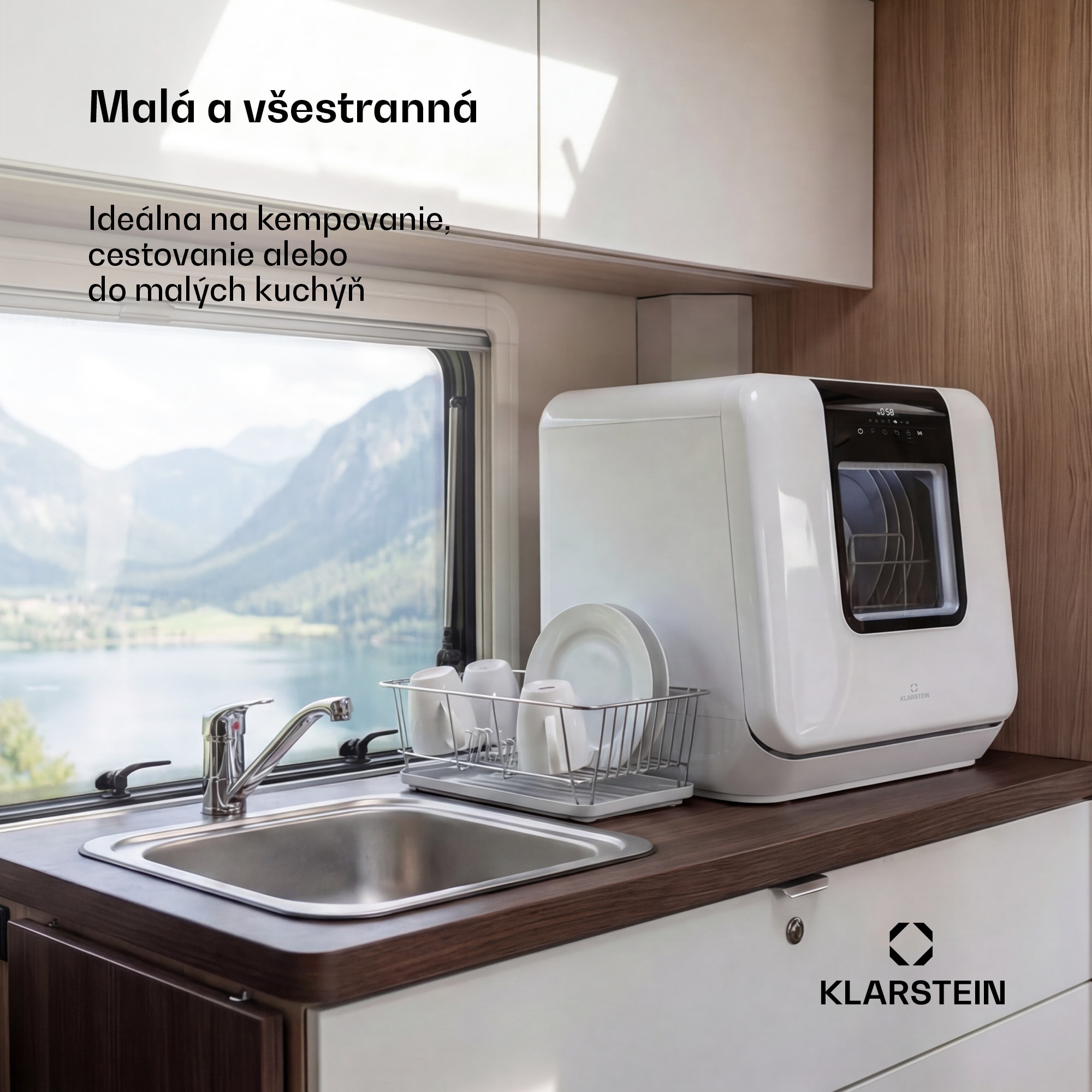 Klarstein Melville stolný umývačka riadu | 7 programov | Aqua-Stop technológia | 860 W | 42 cm – Obrázok 4