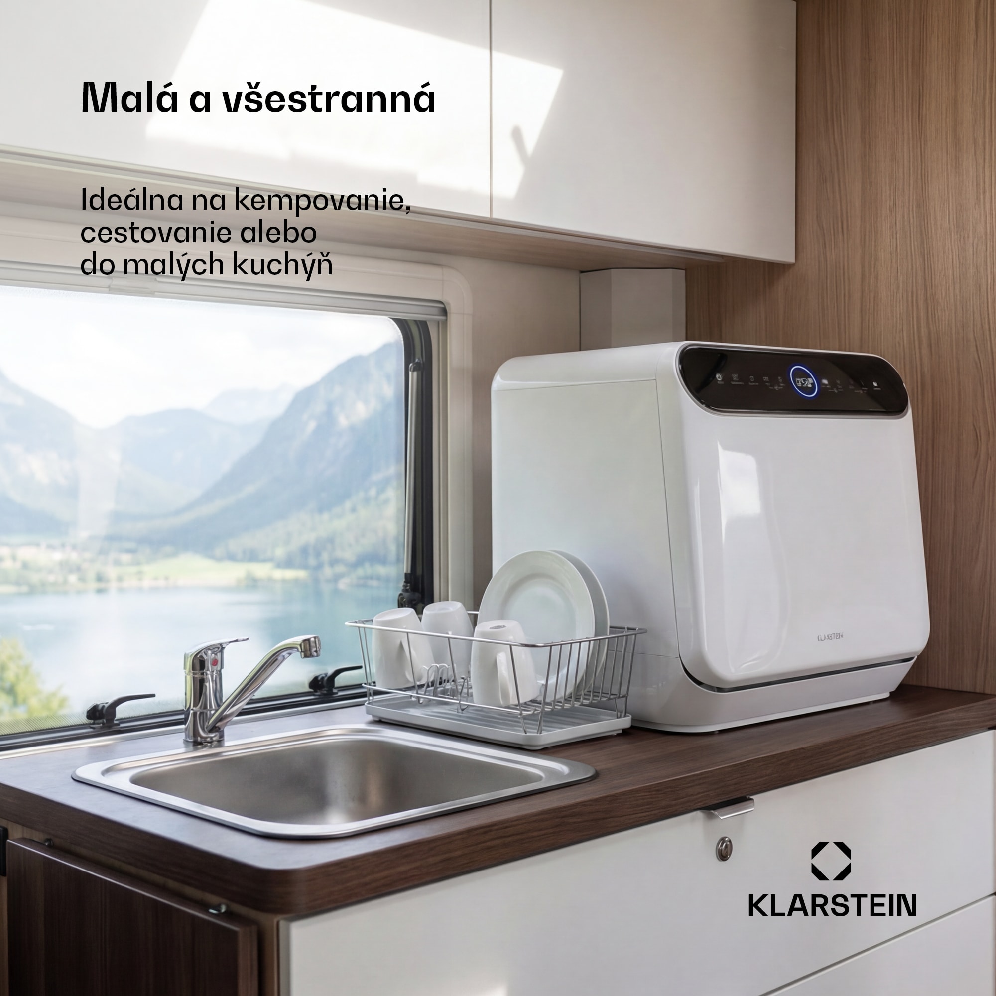 Klarstein Oceana stolný umývačka riadu | 7 programov | Aqua-Stop technológia | 860 W | 42 cm – Obrázok 4