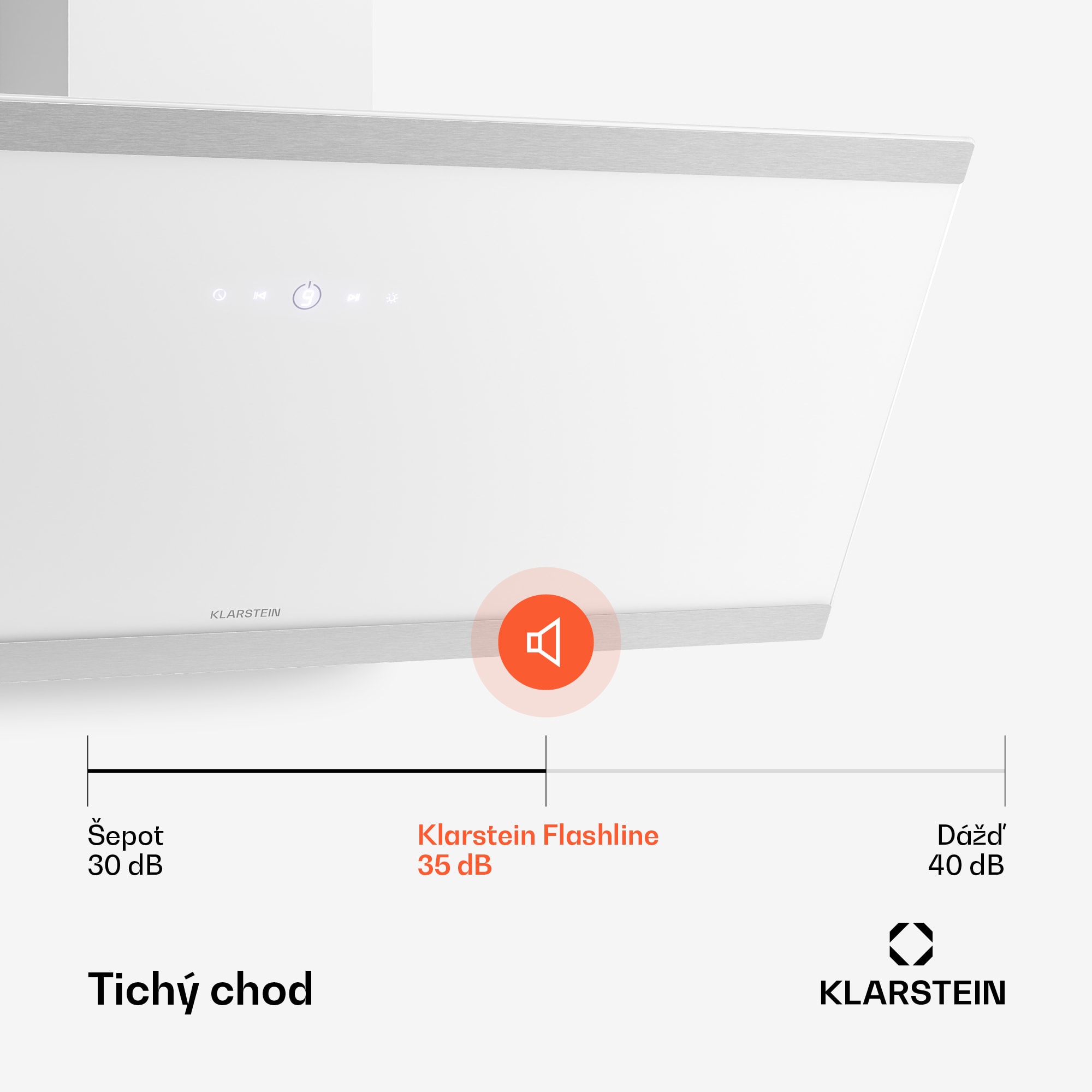 Klarstein Flashline odsávač bez stropu | odťahový a recirkulačný režim | moderný dizajn | 578 m³/h | 90 cm – Obrázok 4