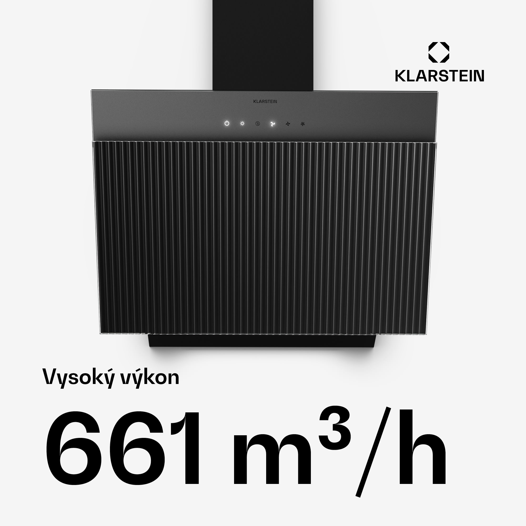 Klarstein Wavyn komínová odsávačka | odťah a recirkulácia | kvalitný dizajn | 661 m³/h | 60 cm – Obrázok 4