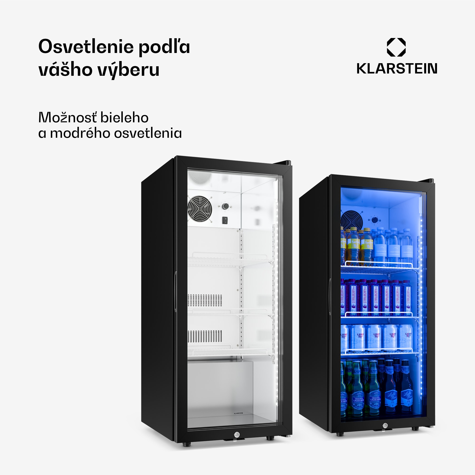 Klarstein GrandCooler Gastro chladič nápojov | 106 x 46 cm | LED vnútorné osvetlenie | Čierny – Obrázok 3