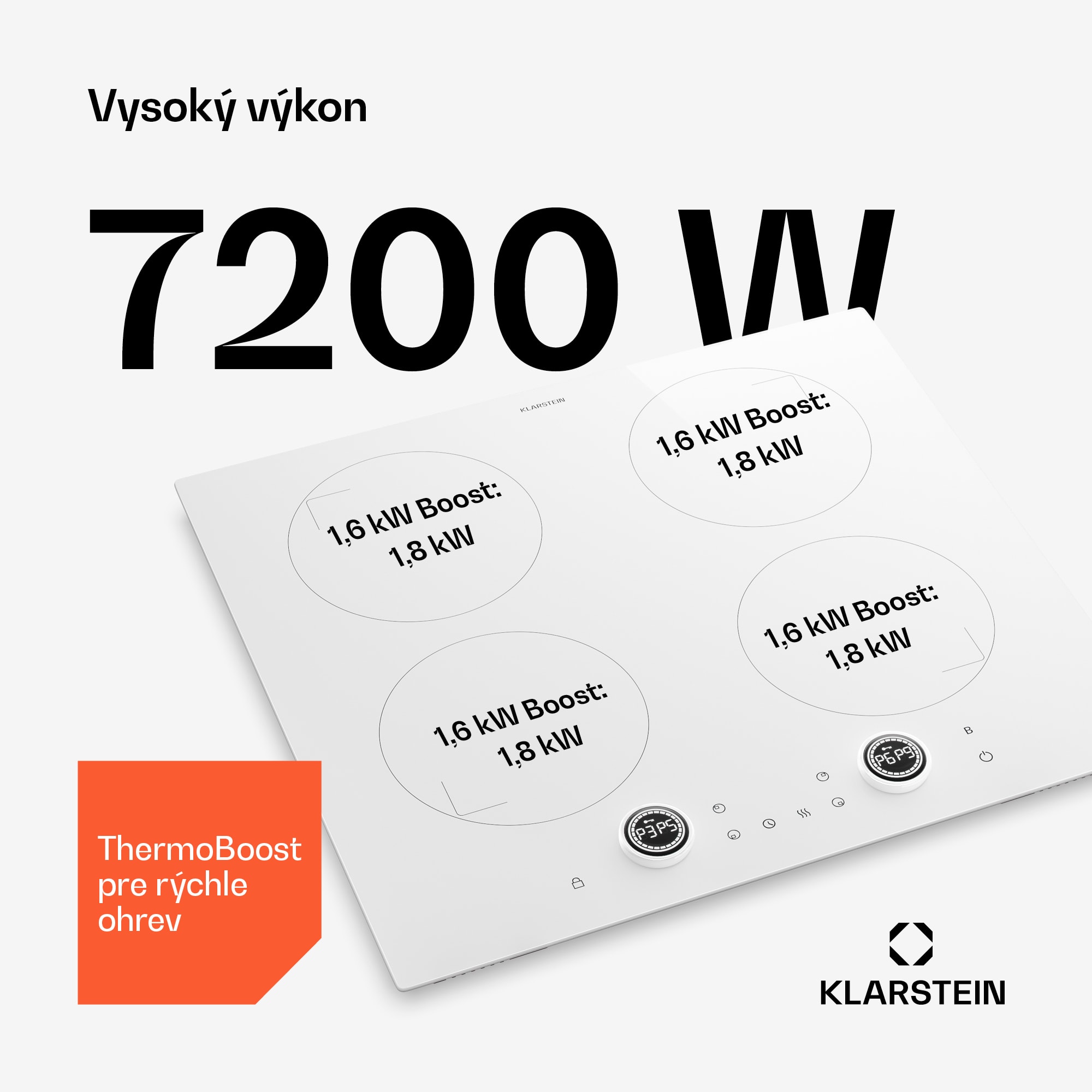 Klarstein Neotouch indukčná varná doska | Moderná a výkonná | 4 varné zóny | 9 stupňov | 7200 W | 60 cm – Obrázok 2