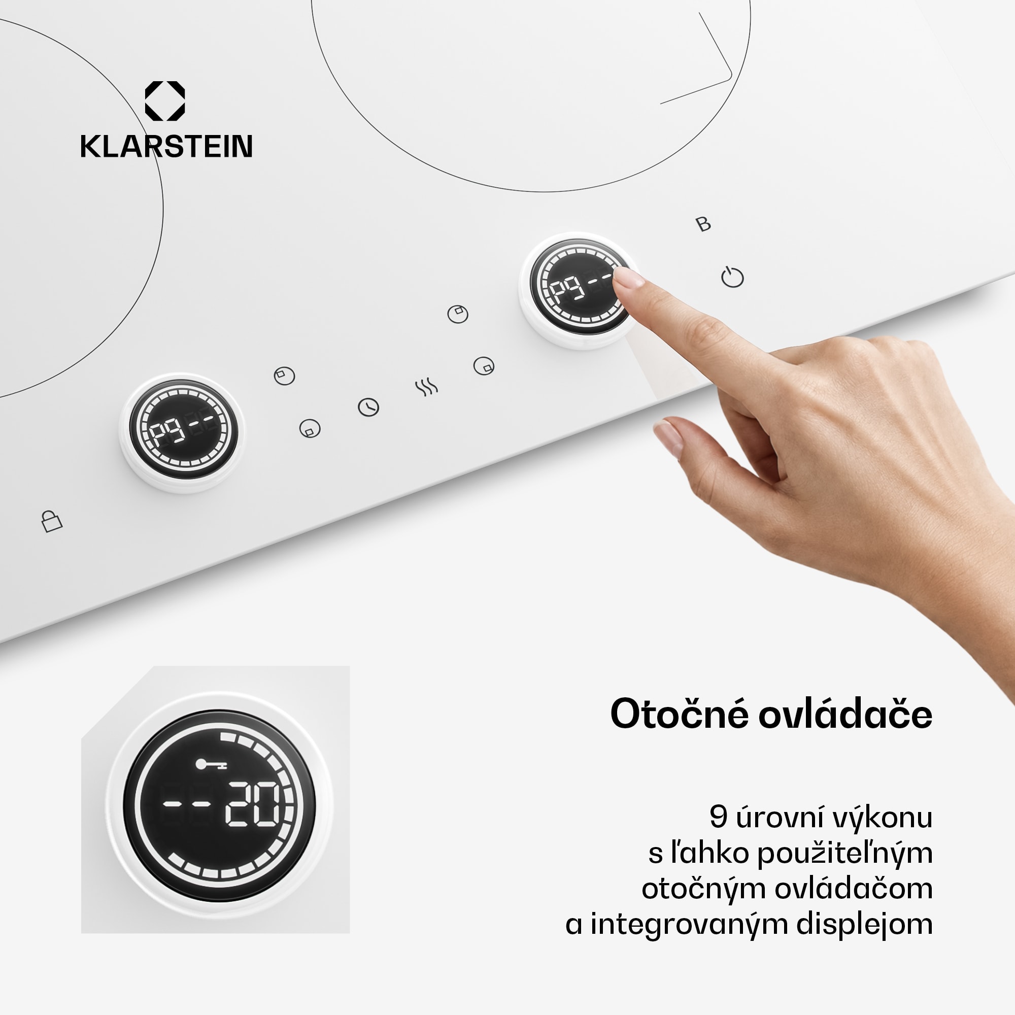 Klarstein Neotouch indukčná varná doska | Moderná a výkonná | 4 varné zóny | 9 stupňov | 7200 W | 60 cm – Obrázok 3