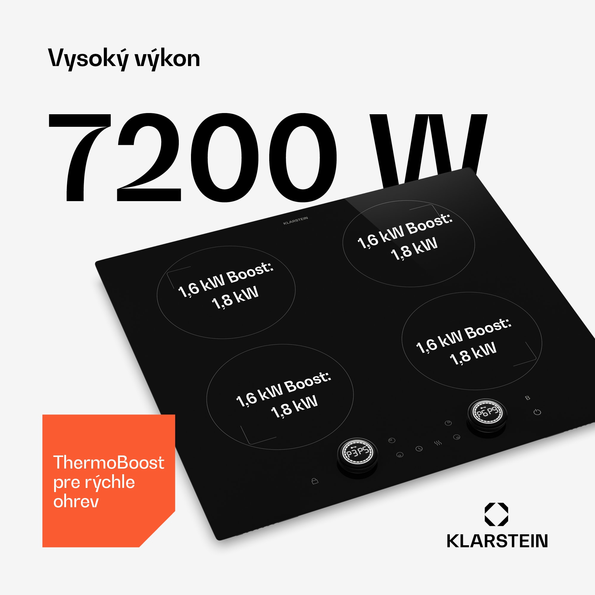 Klarstein Neotouch indukčná varná doska | Moderná a výkonná | 4 varné zóny | 9 stupňov | 7200 W | 60 cm – Obrázok 2