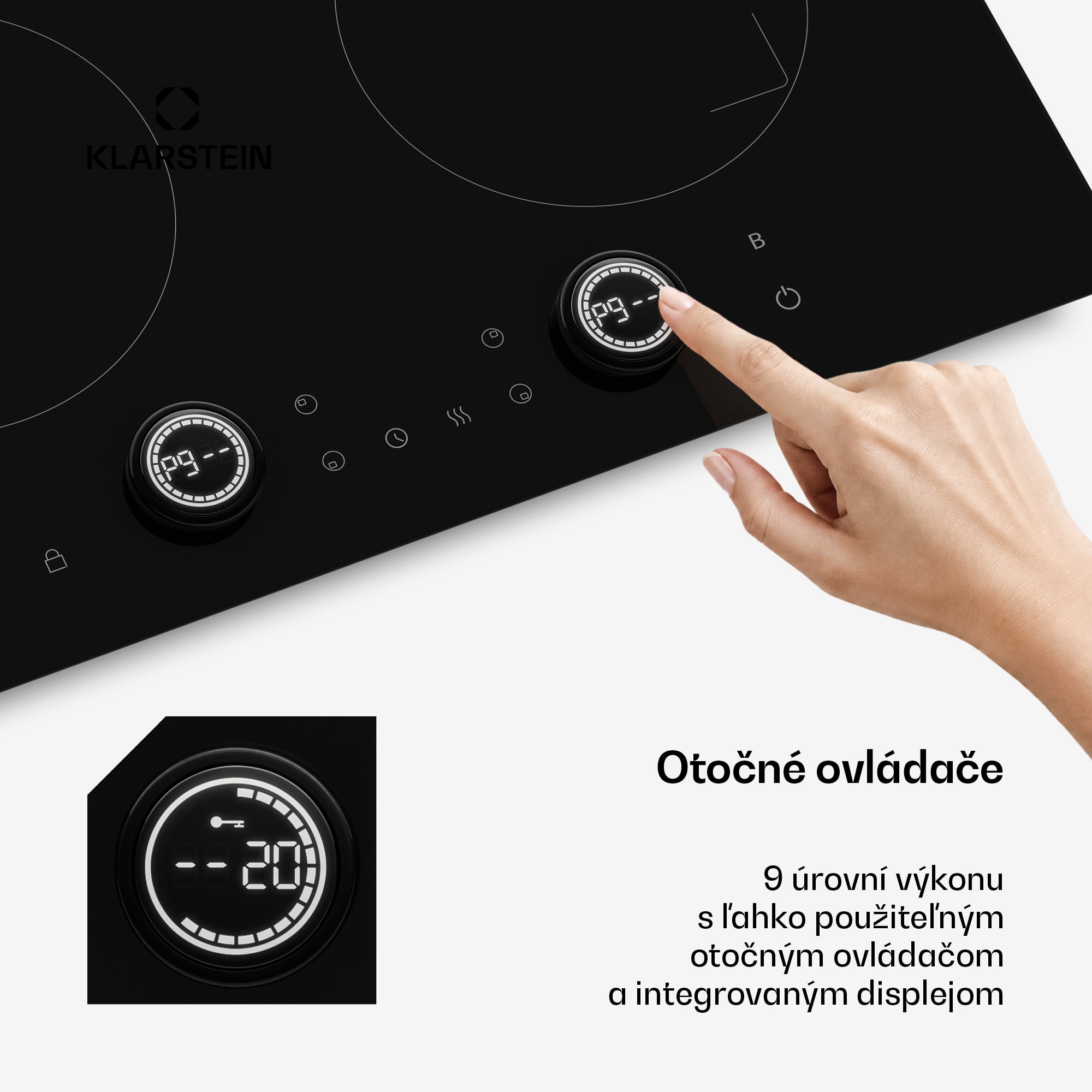 Klarstein Neotouch indukčná varná doska | Moderná a výkonná | 4 varné zóny | 9 stupňov | 7200 W | 60 cm – Obrázok 3