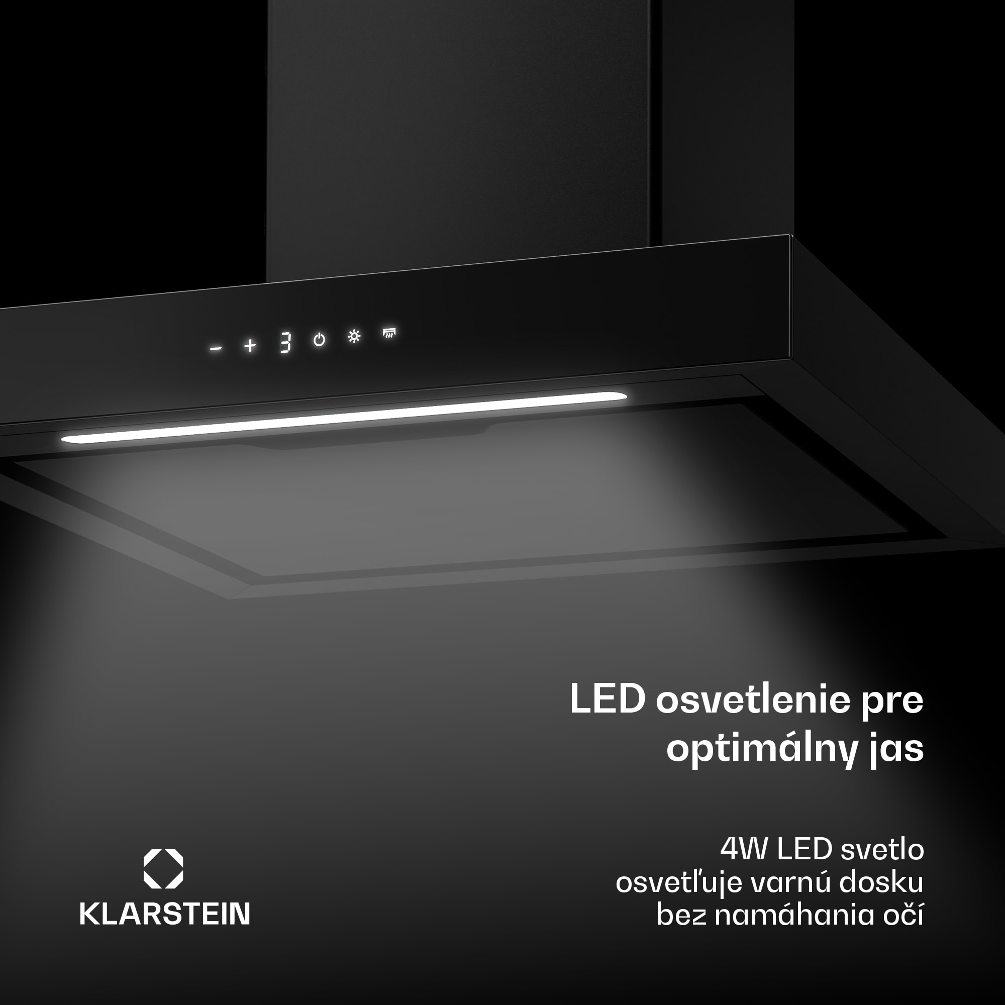 Klarstein Vapura horizontálny nástenný digestor | Ušľachtilý, moderný, výkonný | Energetická trieda A++ | 609 m³/h | 60 cm – Obrázok 4