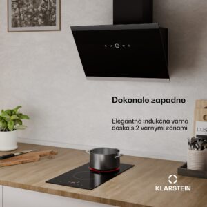Klarstein Hito sklokeramická varná doska | 2 varné zóny | 3000 W | 9 výkonových stupňov | 30 cm