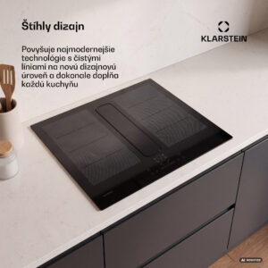 Klarstein ChefFusion indukčná varná doska s odsávačom pár | 4 varné zóny | 7200 W | 504,3 m³/h | 60 cm