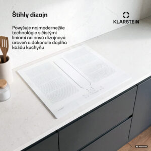 Klarstein ChefFusion indukčná varná doska s odsávačom pár | 4 varné zóny | 7200 W | 504,3 m³/h | 60 cm