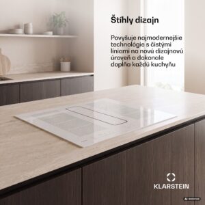 Klarstein ChefFusion indukčná varná doska s odsávačom pár | 4 varné zóny | 7200 W | 504,3 m³/h | 80 cm