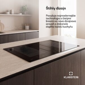 Klarstein ChefFusion indukčná varná doska s odsávačom pár | 4 varné zóny | 7200 W | 504,3 m³/h | 90 cm