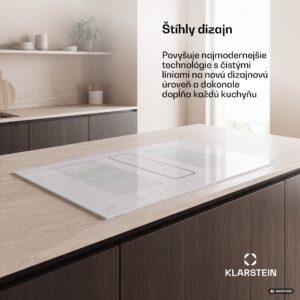 Klarstein ChefFusion indukčná varná doska s digestorom | 4 varné zóny | 7200 W | 504,3 m³/h | 90 cm