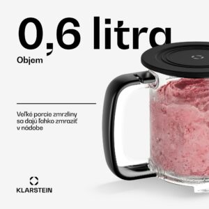 Klarstein Velaire nádoba na ľad | 0,6 l | Tritan | Odolná | Silikónový uzáver | Vhodná do umývačky riadu