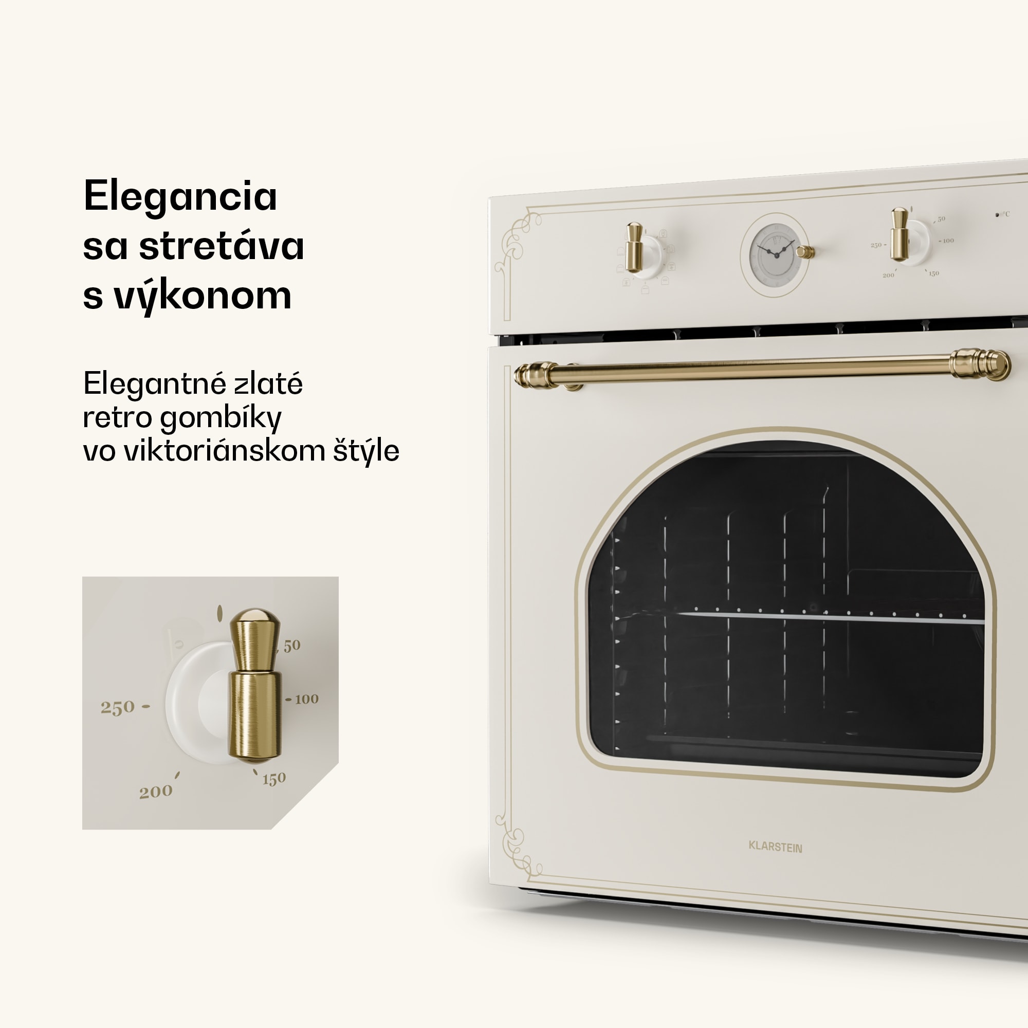 Klarstein Victoria 60 Tripple Set plyn | plynová varná doska | rúra | odsávač pár – Obrázok 2