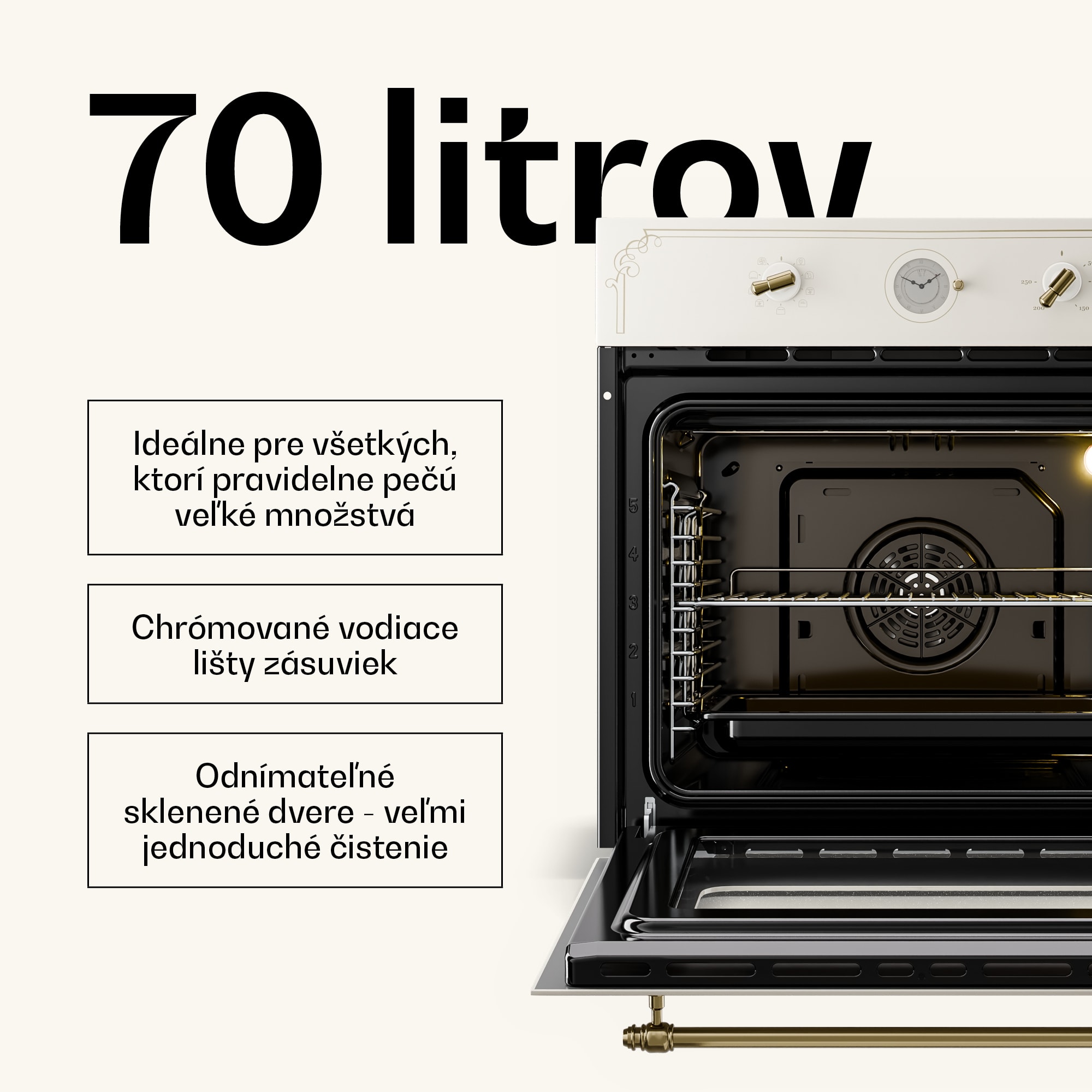 Klarstein Victoria 60 Tripple Set plyn | plynová varná doska | rúra | odsávač pár – Obrázok 3