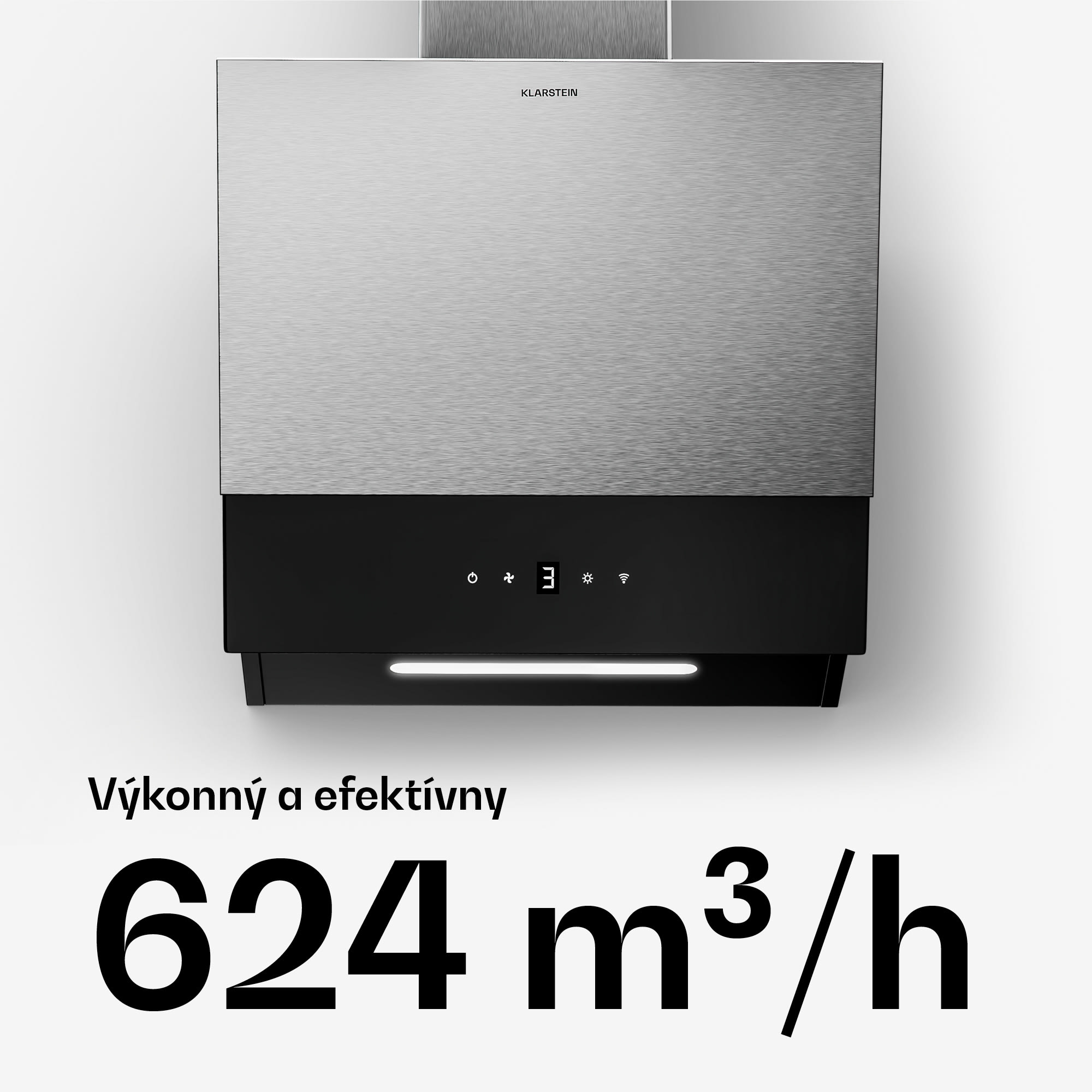 Klarstein Verosteel sklokeramická varná doska + Verosteel odsávač bez komína | 45 cm – Obrázok 2
