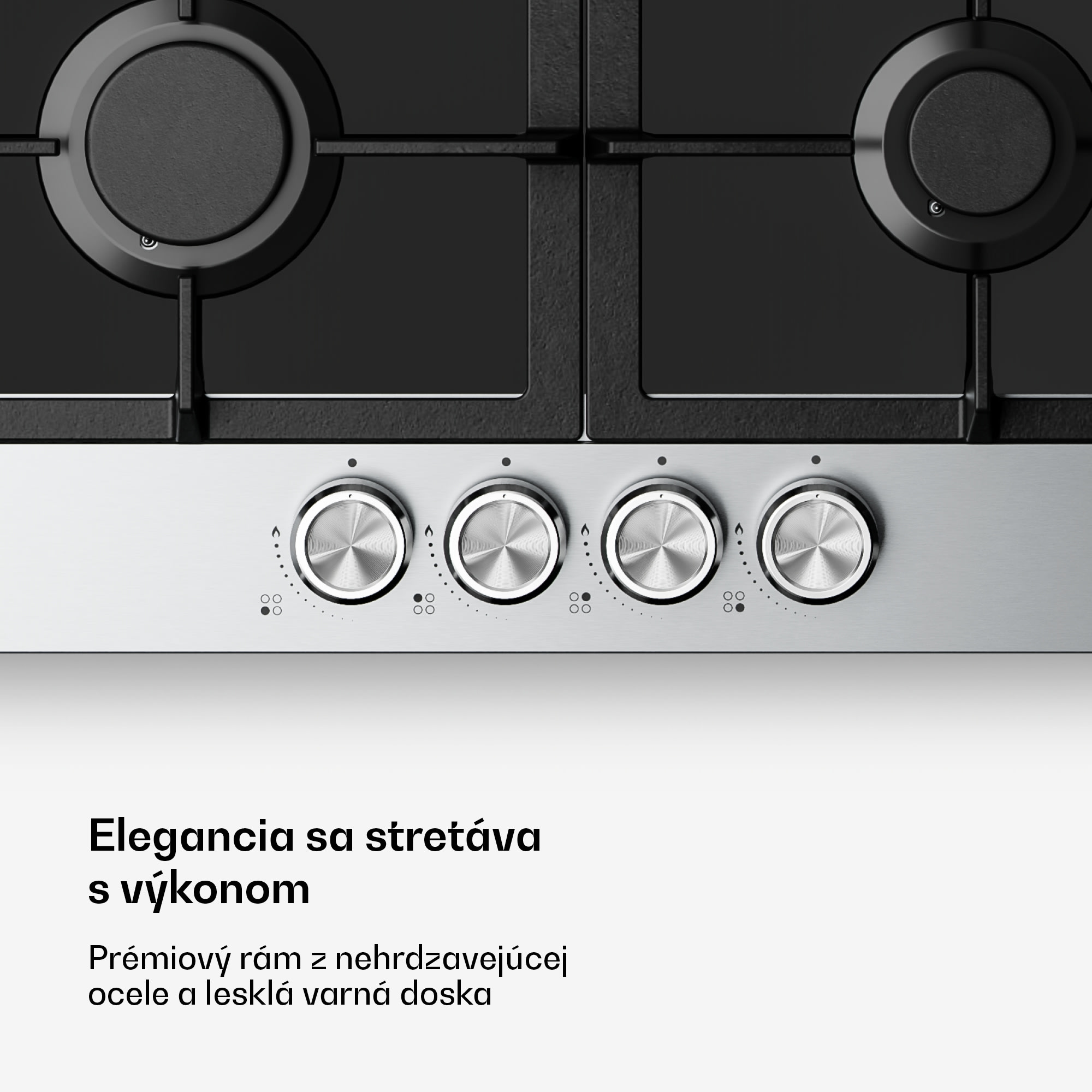 Klarstein Verosteel plynová varná doska + Verosteel komínový odsávač | Nerez | 60 cm – Obrázok 3
