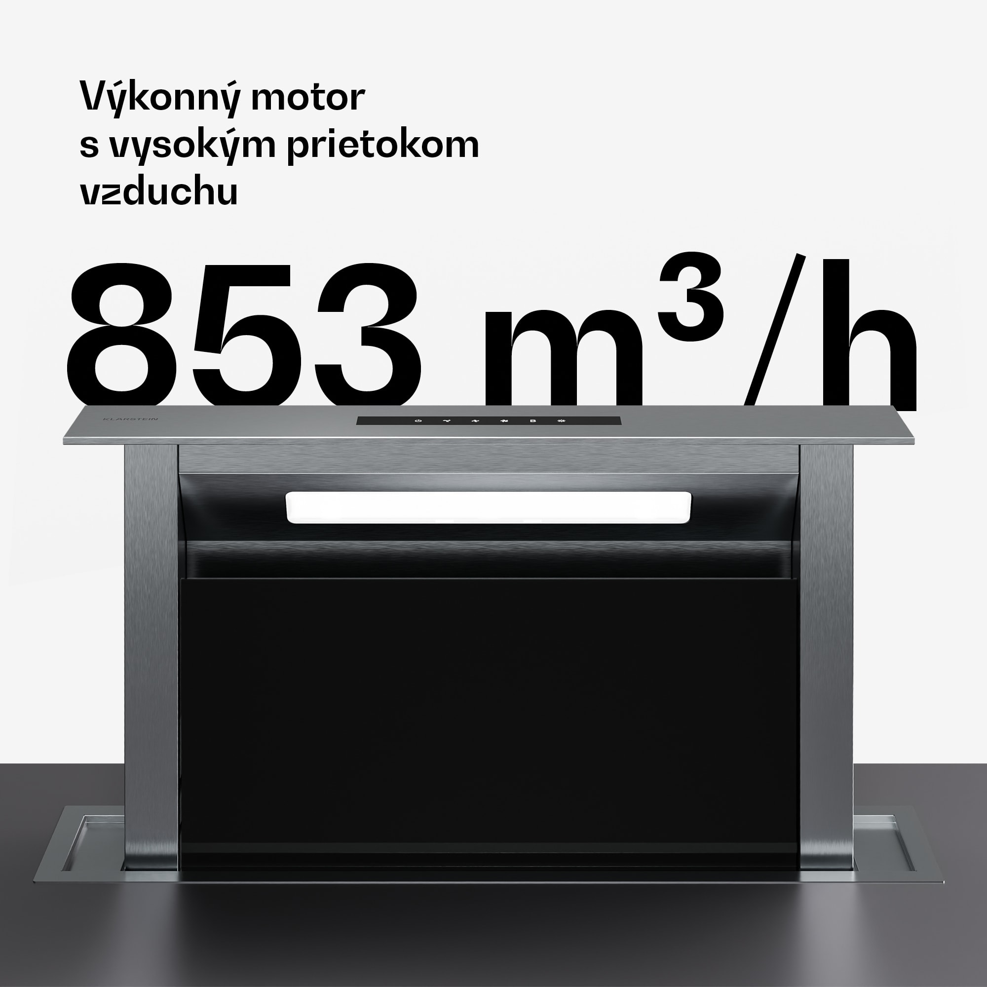 Klarstein Verosteel indukčná varná doska + Verosteel odsávač pár | 60 cm – Obrázok 2