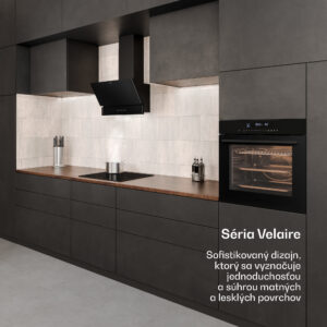 Klarstein Velaire vstavaná rúra + Velaire indukčná varná doska + Velaire odsávač pár bez digestořovej kapucne | 60 cm